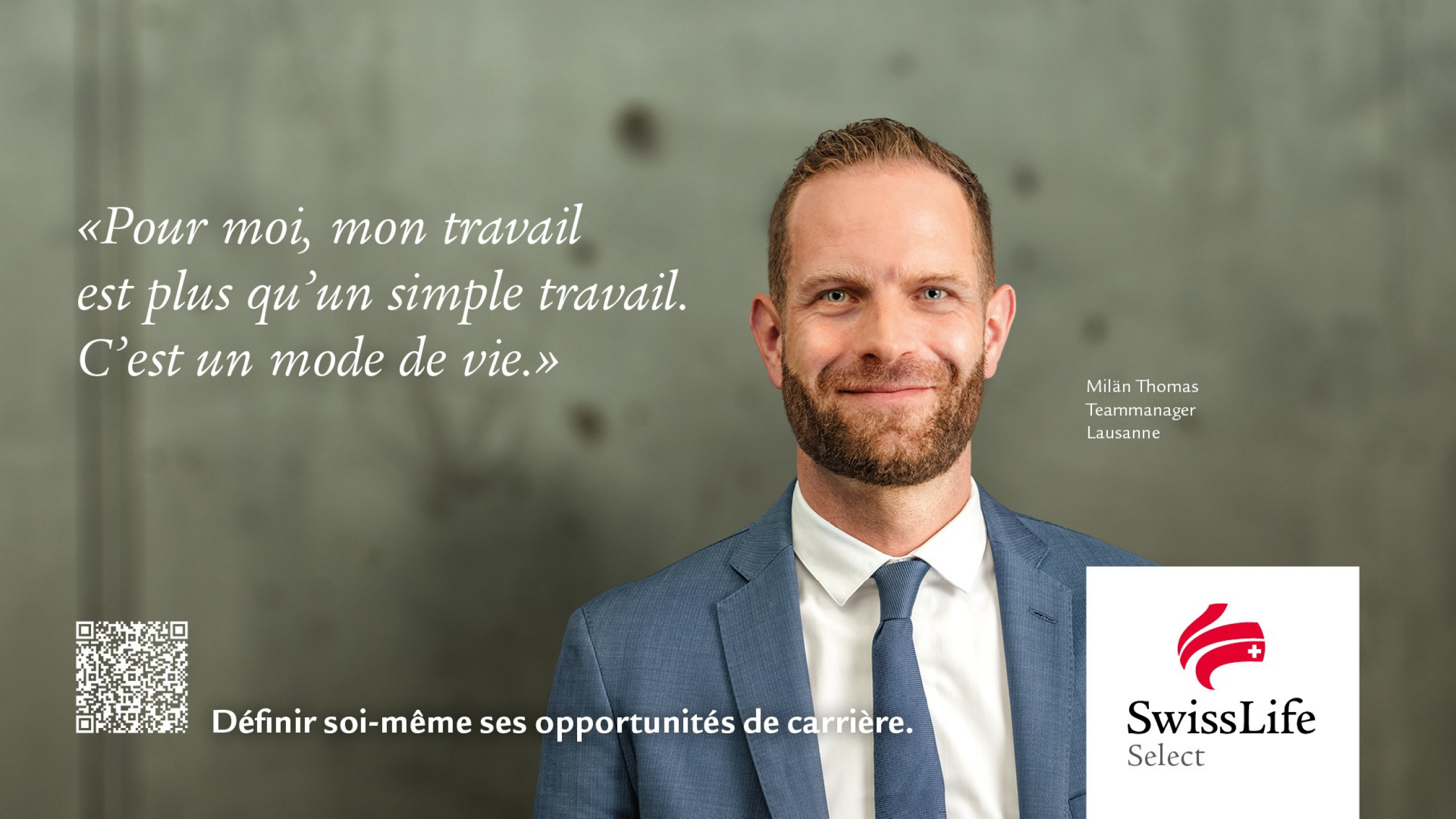 Opportunité de carrière Swiss Life Select